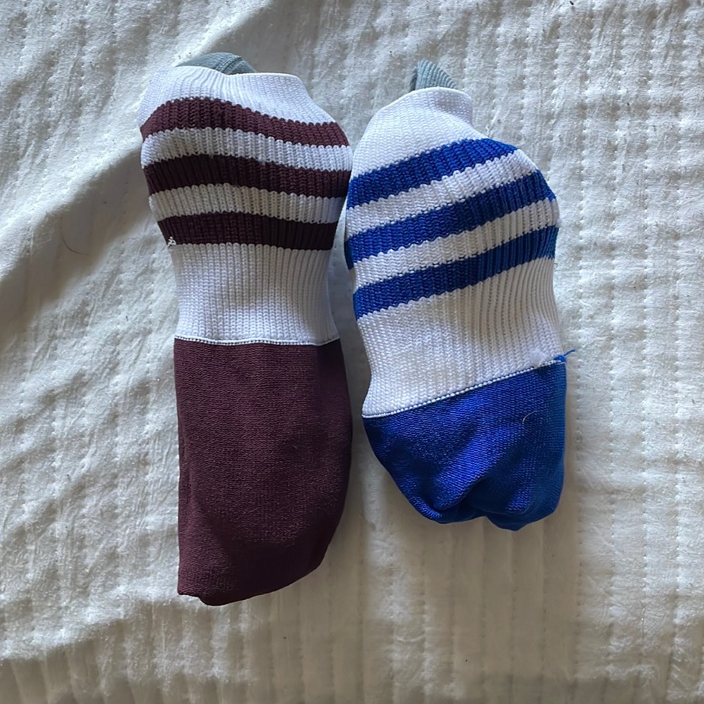 2 pairs of Adidas athletic long socks